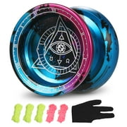 JOLESHARE Professional Aluminum Yoyo Ball, High Speed Routines, Glove and Strings Included