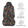 thumbnail image 5 of Fuzoiu Retro Tape Print Seat Covers Set, Car Seat Covers Front Seats, Car Seat Protector, Car Seat Cushion, Seat Covers Carseat Cover Universal Fit for Most Cars, 5 of 7