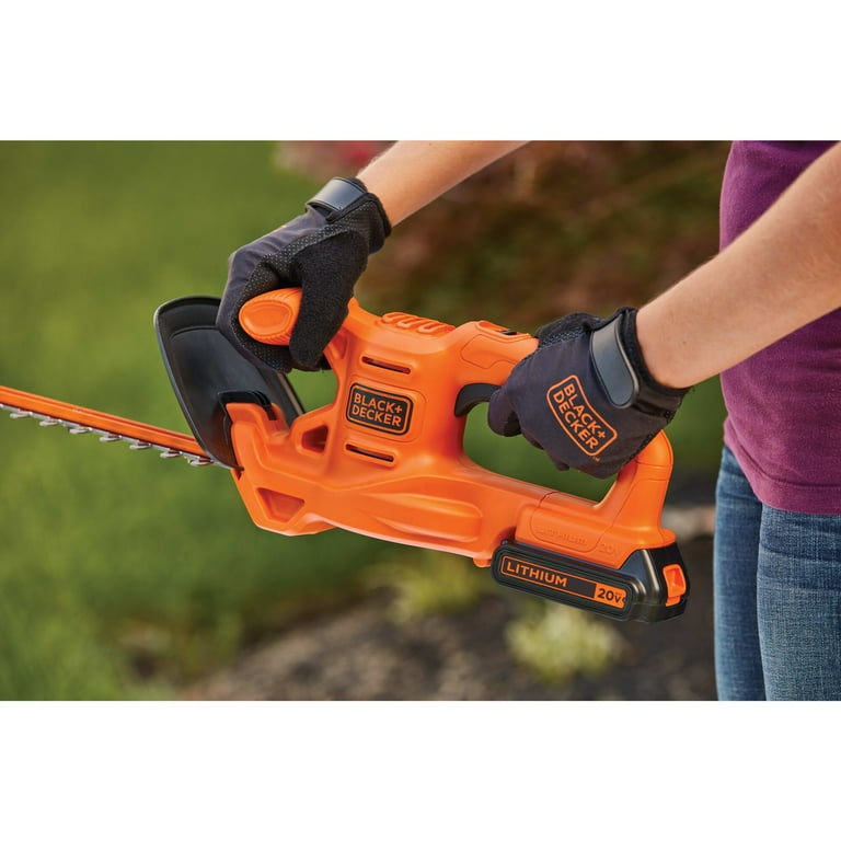 BLACK DECKER 20V MAX Cordless Hedge Trimmer Battery Charger Included LHT218C1 Walmart
