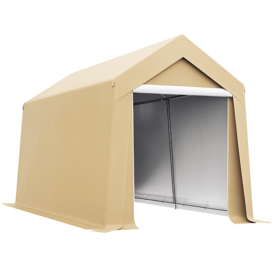 7' x 12' Garden Storage Tent, Heavy Duty Outdoor Shed, Waterproof Portable Shed Storage Shelter with Ventilation