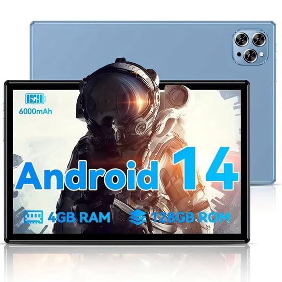 10.1-inch Android 15 Tablet 2026, 8GB RAM   256GB ROM,Octa-core 2.0GHz Processor, 5MP Front,13MP Rear Camera, 6000mAh Battery, HD (1280x800) IPS Touchscreen, 5.4, 802.11ac WiFi 5, No SIM Card Support