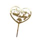thumbnail image 1 of Billuyoard Colección de corazones de acrílico dorado, decoración para tartas, postres, magdalenas para fiesta de cumpleaños Kits de decoración para fiestas No.06, 1 of 6