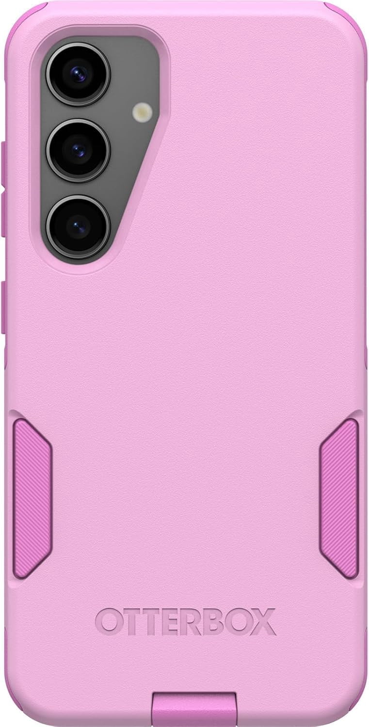 OtterBox Samsung Galaxy S24 (Only) - Commuter Series Case - Run Wildflower (Pink) - Slim & Tough - Pocket-Friendly - with Port Protection - Non-Retail Packaging