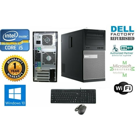 Desktop Computer Dell Tower 790 Intel Core I5 2500 3.30 GHz 8GB RAM 120GB SSD Windows 10 HP HDMI - Used