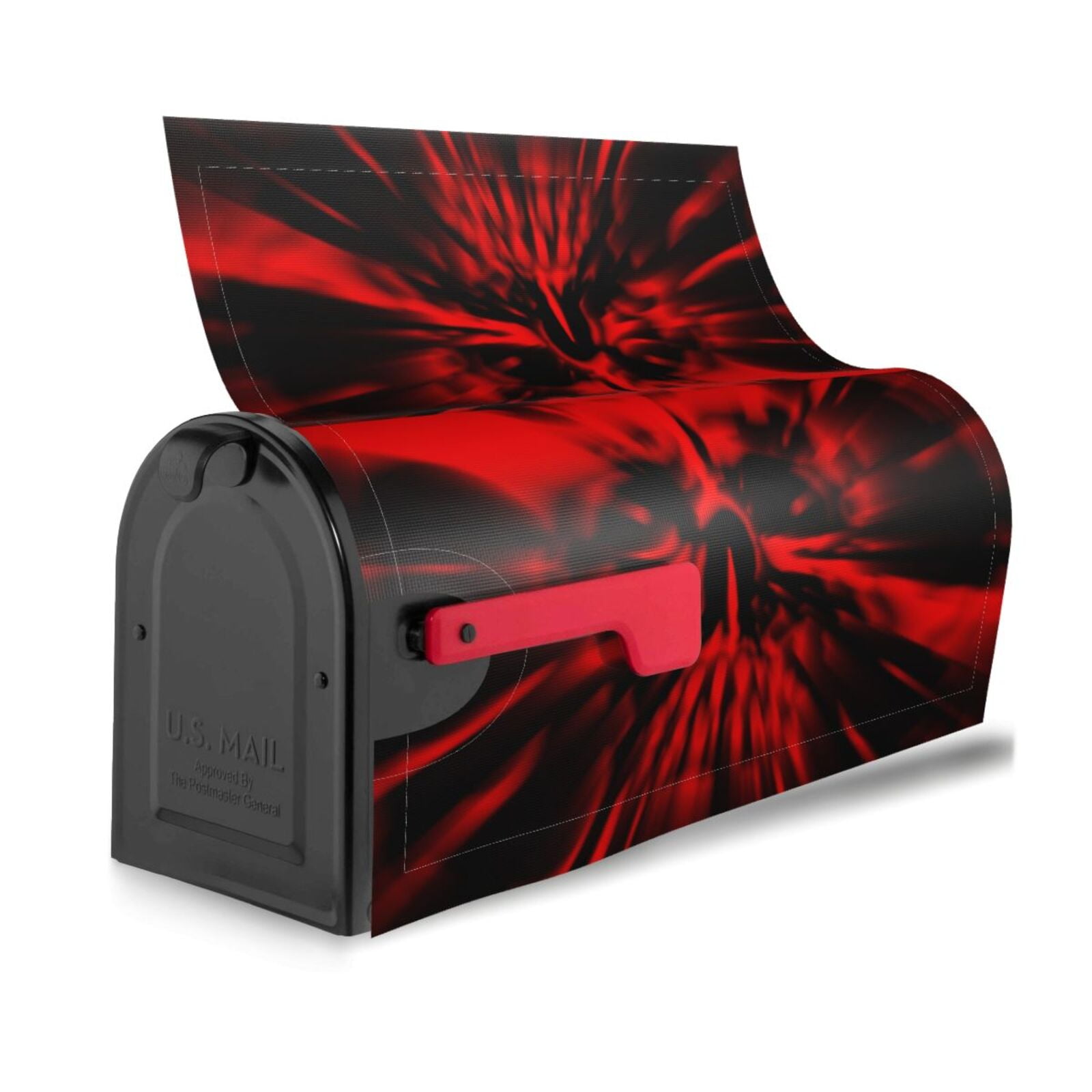 Picia The Red Head Skull Magnetic Mailbox Cover Standard Size-21x18 in