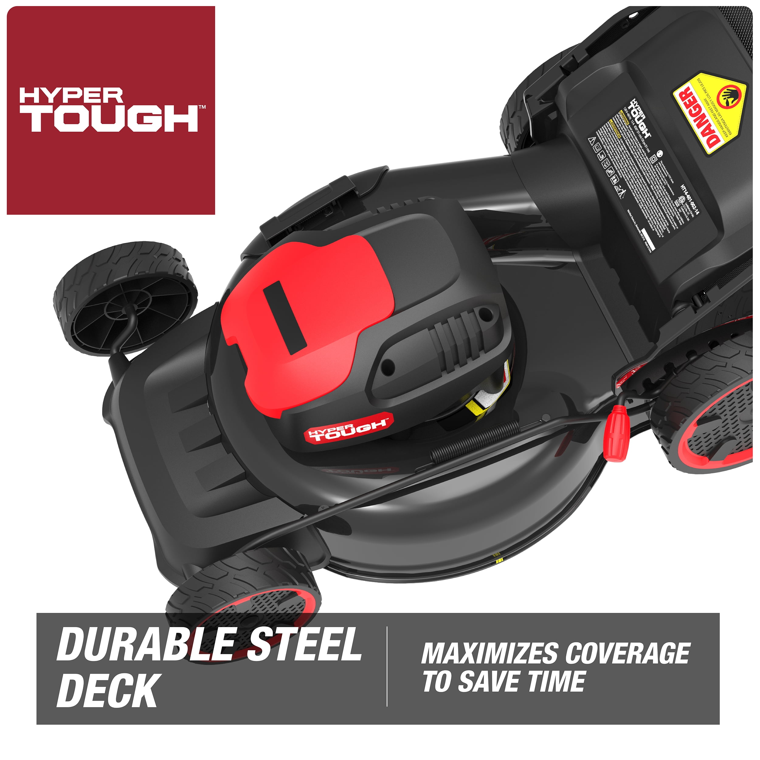 Hyper Tough 20" 13A Corded Electric Push Walk-Behind Lawn Mower
