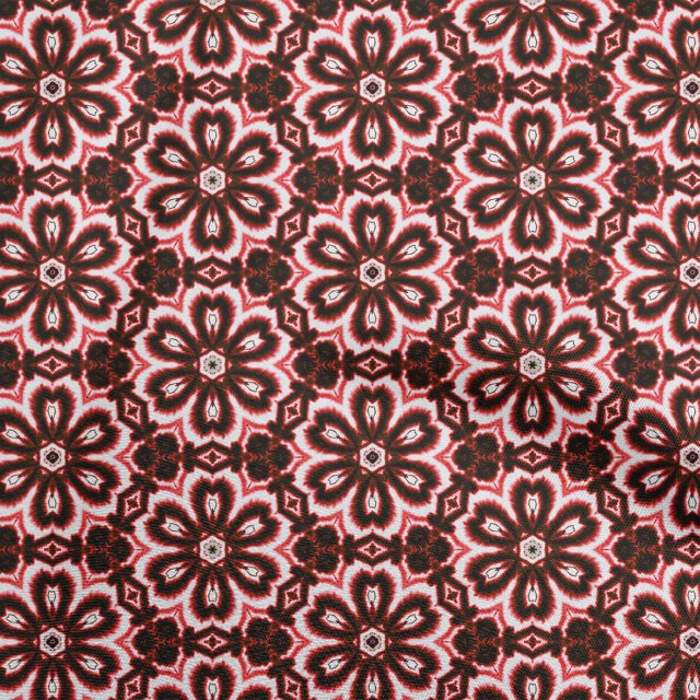 oneOone Georgette Viscose Maroon Fabric Florals Sewing Material Print Fabric By The Yard 42 Inch Wide