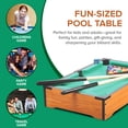 thumbnail image 5 of MAGDANA Mini Pool Game Table Set for Kids and Adults with Balls, Chalk, and Triangle Rack, 5 of 8