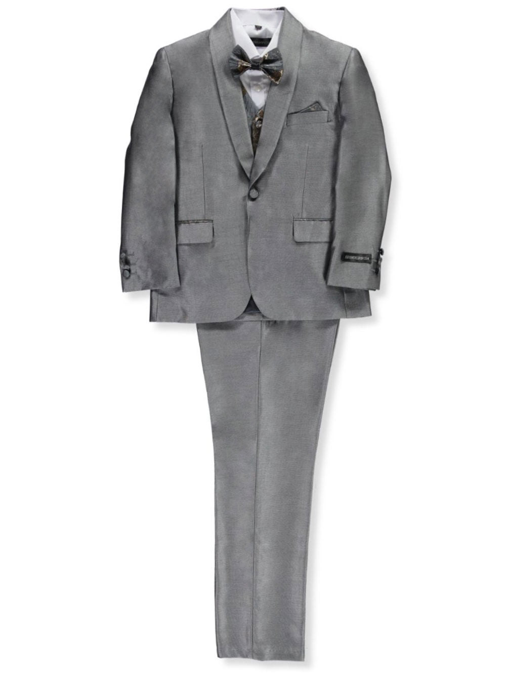 Kids World Kids World Boys' Husky Size Glitter Roses 5Piece Suit