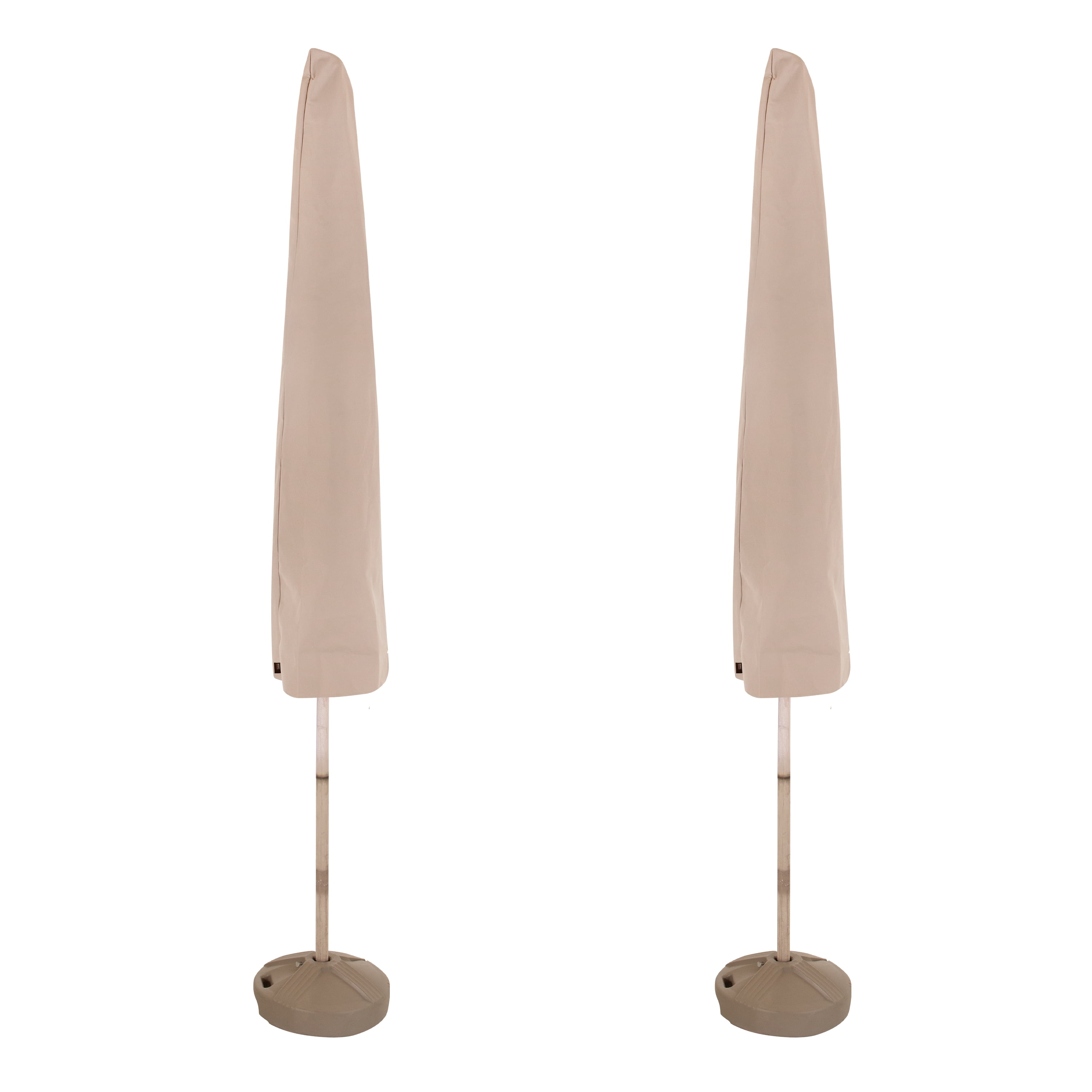 Modern Leisure® Chalet Patio & Market Umbrella Cover, 2-Pack, 21'L x 8'W x 73'H, Beige