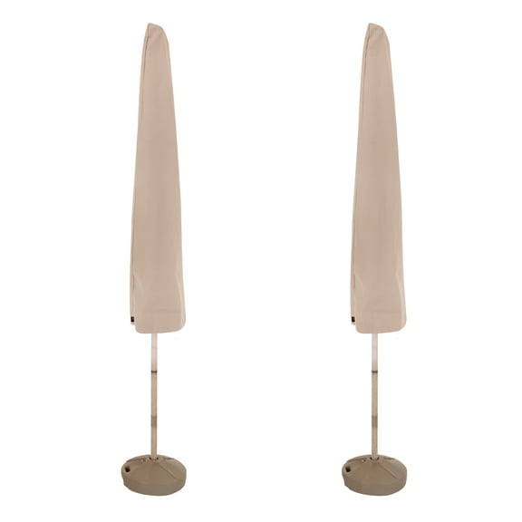 Modern Leisure® Chalet Patio & Market Umbrella Cover, 2-Pack, 21"L x 8"W x 73"H, Beige