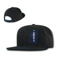 thumbnail image 2 of Decky 1087 6 Panel High Profile Structured Melton Snapback Hat-Charcoal/Navy, 2 of 6