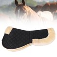 thumbnail image 1 of Almohadilla de Silla de Montar, Soporte Cómodo de absorción de Choque Polyéster Faux Faux Half Saddle Pad para Equestrian, 1 of 7