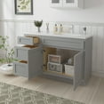 thumbnail image 3 of 51 in. W x 21 in. D x 32.5 in. H Bath Vanity Cabinet without Top in Gray, 3 of 5