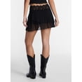 thumbnail image 3 of No Boundaries Lace Trim Mesh Mini Skort, Women’s XXS-XXL, 3 of 5