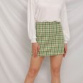 thumbnail image 5 of Wowcloth Women's Versatile Woolen Skirt Sexy High Waist Retro Skirt Dress Plaid A-line Short Trendy Casual Skirt Dresses,, 5 of 9