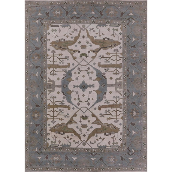 Ahgly Company Machine Washable Indoor Rectangle Industrial Modern Puce Purple Area Rugs, 8' x 10'