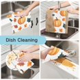 thumbnail image 2 of Yayeee 6 Pack Kitchen Dish Cloths for Washing Dishes Soft Absorbent Microfiber Towels, Pumpkins Patten, 2 of 9