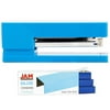 JAM Paper Office & Desk Sets, 1 Stapler 1 Tape Dispenser, Blue, 2/pack