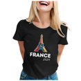 thumbnail image 1 of YDLCAFD T-Shirt à Manches Courtes Col Rond Imprimé Mignon Mode Décontractée pour Femmes Saint-Valentin, 1 of 7