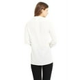 thumbnail image 2 of Poleci Long Sleeve Embellished Collar Blouse, White (Medium), 2 of 3