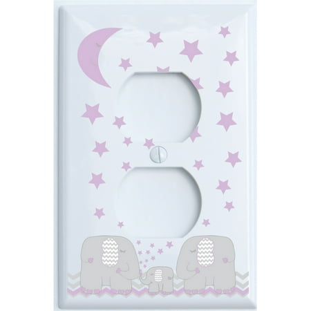 Purple Elephant Light Switch Plate And Outlet Covers With Purple Elephant Light Switch Plate And Outlet Covers With Moon Stars Jungle