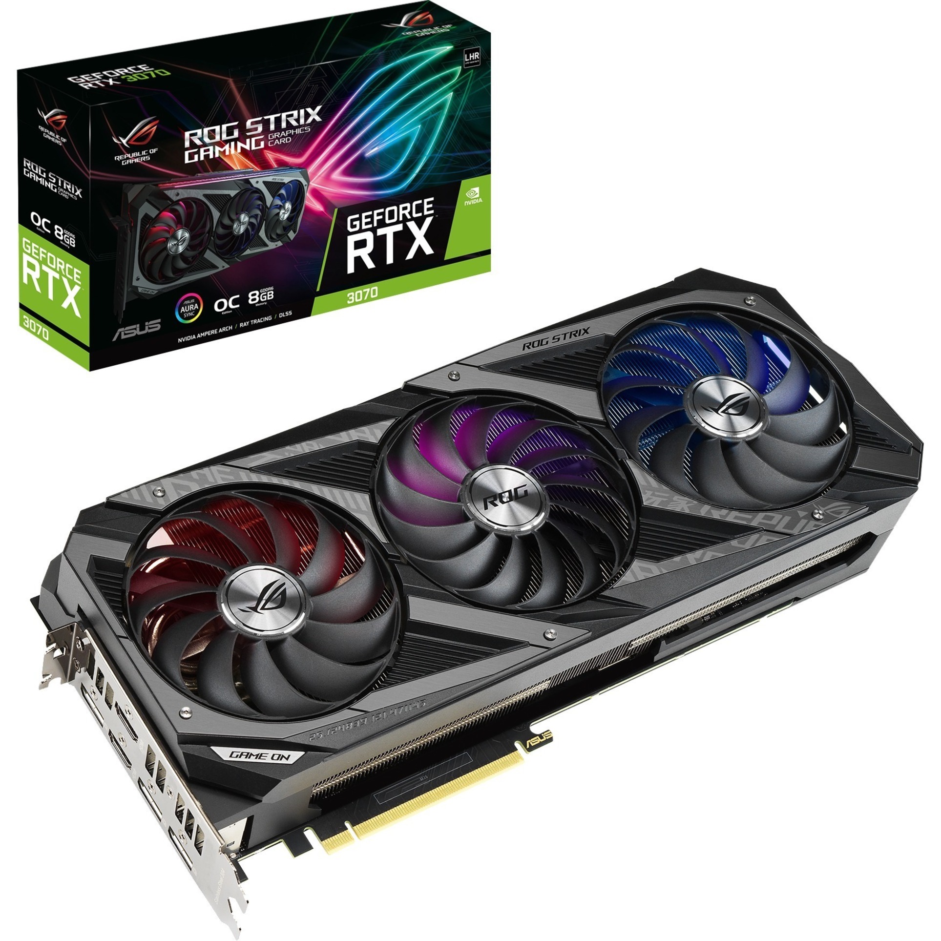 ASUS VCX STRIXRTX3070O8GV2GAM GeForce RTX 3070 OC 8GB GDDR6 256Bit