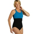thumbnail image 5 of Sporti Solid Wide Strap One Piece Swimsuit, High Cut, Unpadded, Athletic (Girls), 5 of 12