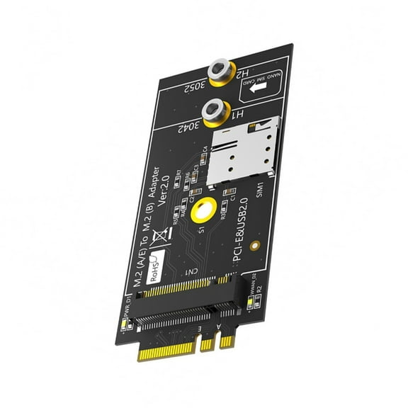 YIEMEEN NGFF M.2 Key A E To Key-B Adapter With Card Slot For 3G 4G 5G LTE WWAN Modem Module Converters Replacement