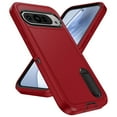 thumbnail image 2 of for Google Pixel 9 Pro Case, Google Pixel 9 Pro Phone Case with Built in Kickstand, Shockproof/Dustproof/Drop Proof Heavy Duty Military-Grade Rugged Protective Cover for Google Pixel 9 Pro,Red, 2 of 9