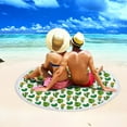 thumbnail image 5 of kladzum Beach Towel Round Printed Microfiber Beach Towel Super Lightweight Colorful Bath Towel Sandproof Beach Blanket Beach Mat Multi-Purpose Towel for Travel Swimming Pool, 5 of 5