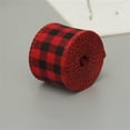 thumbnail image 4 of Christmas Ribbon Portable Party Decoration Classic Plaid House Decorations Exquisite Decorative Accessories for Celebration 3 Width 6cm, 4 of 7
