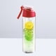 thumbnail image 3 of Botella de agua con infusor de frutas de 800 ml Botella de deportes al aire libre para caminatas, viajes, acampadas (rojo), 3 of 5