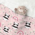 thumbnail image 2 of Naloa Cute Cartoon Panda Dog Blanket, 3 Sizes Cat Blanket for Indoor Cats Large Medium Small Dog Gifts-Large, 2 of 8