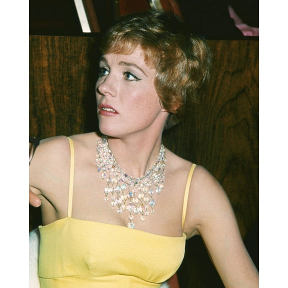 Julie Andrews Candid 1960's In Yellow Glamour Outfit 24X36 Classic Hollywood Poster