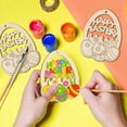 thumbnail image 4 of CoreLiving Blank Easter Tree Wood Ornaments for Spring Christmas Tree Decorations, Unfinished DIY Wooden Cutouts of Bunnies and Eggs for Painting Craft Projects, 4 of 6