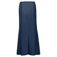 thumbnail image 7 of GEWSEY Womens Maxi Skirt 2025 Casual Flowy Elastic High Waist Long Skirts (Navy, XXL), 7 of 7