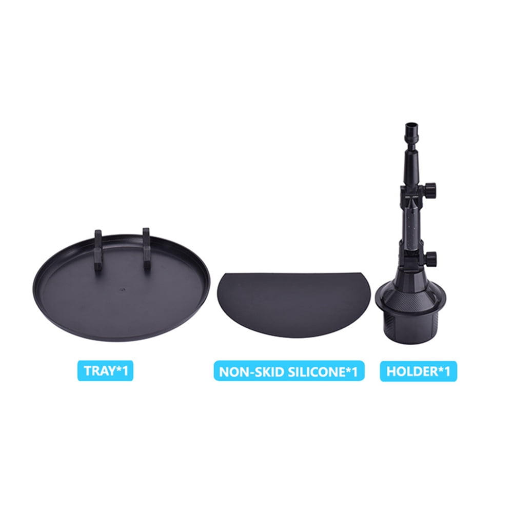 Zyutaosan Cup Holder Tray For Car - Adjustable Car Tray Table - Perfect Car Food Tray For Eating With Phone Slot And Swivel Arm