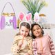 thumbnail image 5 of Rabbit ears Purple Cestas de Pascua para niños, cestas de búsqueda de huevos de Pascua para niños y niñas, cesta de regalo para almacenamiento de dulces de conejito de Pascua, dec, 5 of 5