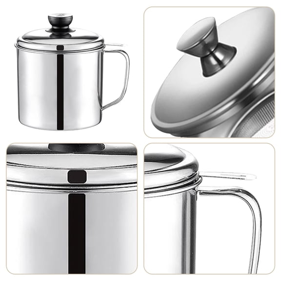 Stainless Steel Oil Dispenser Bottle for Kitchen - Convenient Household Oil Container and Cooking Accessory