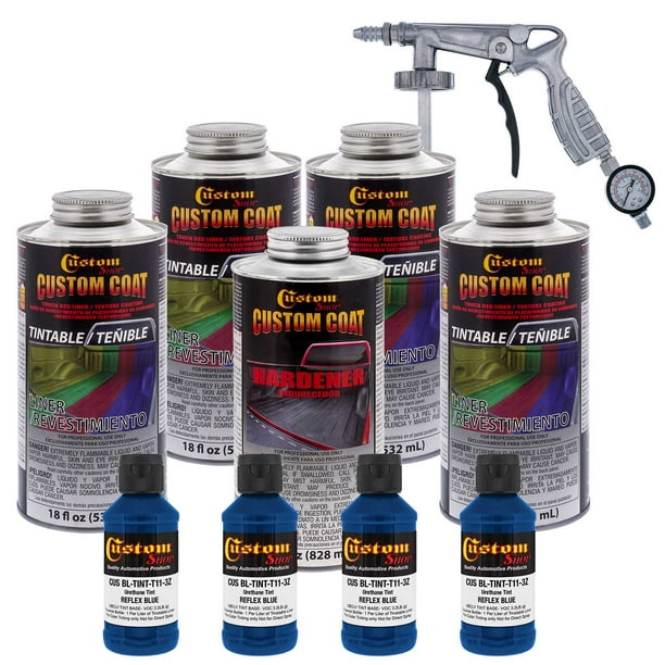 Bed Liner CUSTOM COAT REFLEX BLUE 0.875 Gallon Urethane ...