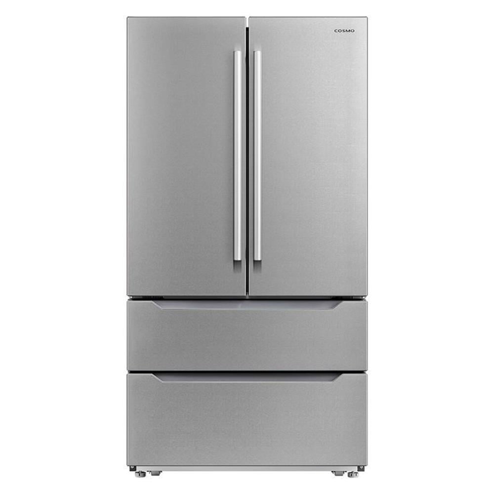 Cosmo 30 in. Gas Range & Microwave w/ Vent Fan & Dishwasher & Fridge Set