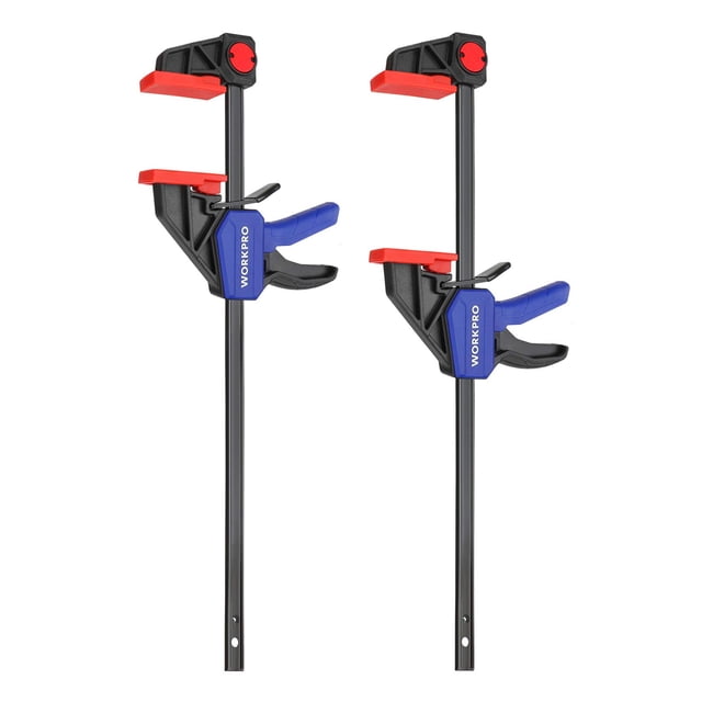 Pinzas de barra WORKPRO 12 para carpintería, paquete de 2 unidades, 150 kg