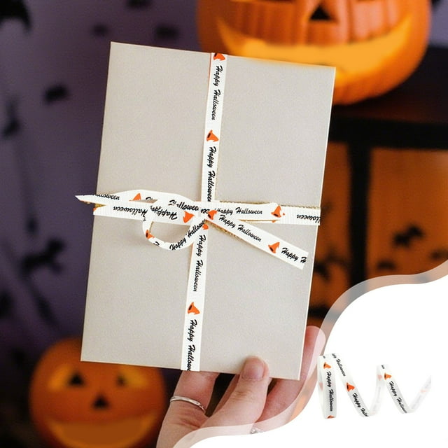 ABPWLY Halloween Themed Ribbon Spooky Party Scene Decoration Bow Headpiece Material Halloween Festive Accessory Clearance Home and Kitchen Canada Days Home Organization Gifts