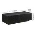 thumbnail image 4 of Evelyn&Zoe Paxton Modern Fiberboard Coffee Table, Black Grain, 4 of 7