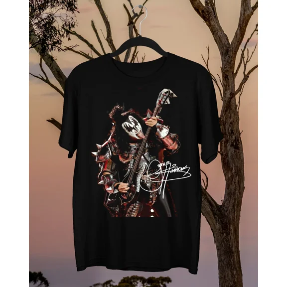 RARE Gene Simmons Short Sleeve Gift For Fan Black All Size Shirt HE758