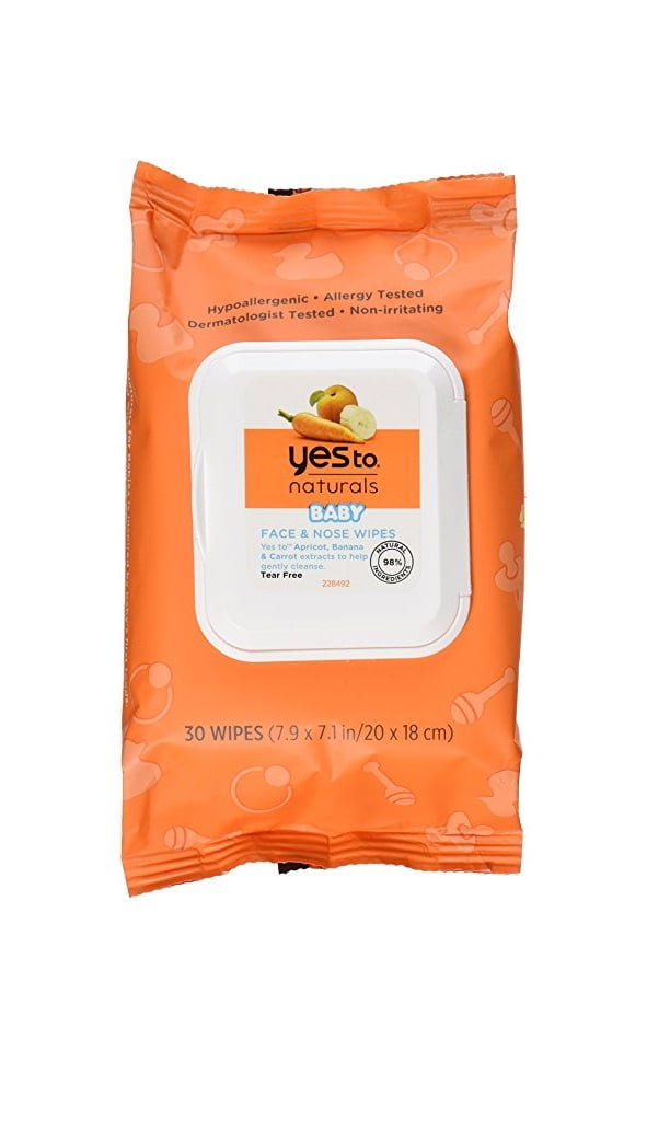 Yes to Baby Naturals Face & Nose Baby Wipes (30 count)