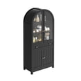 thumbnail image 3 of DEXTRUS 71" Tall Kitchen Pantry with Door & Drawer, Arched Kitchen Pantry Storage Cabinet, Black, 3 of 10
