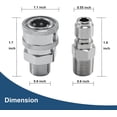 thumbnail image 4 of Pressure Washer Quick Connect 3/8 Inch, Pressure Washer Fittings, Adapter Set, Male Thread, 4 Pieces, 4 of 5