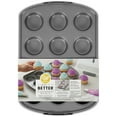 thumbnail image 3 of Wilton Bake It Better Non-Stick Cupcake Pan with Tall Lid, 12-Cup, 3 of 8